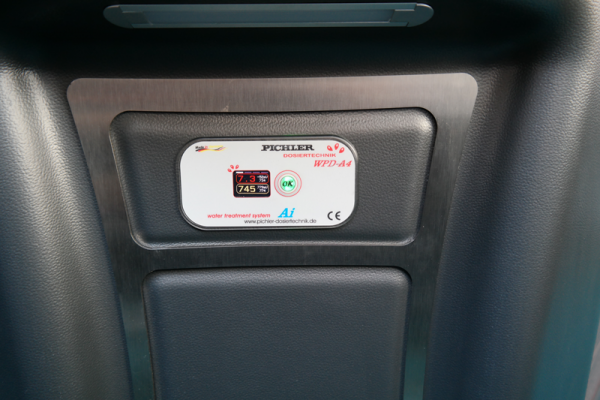 WPD-A4 mini Whirlpool-Dosieranlage – Detailansicht