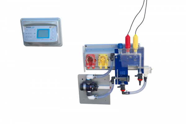 Gewerbliche Dosieranlage WPD-A3 pH/Redox/freies Chlor, Einbau